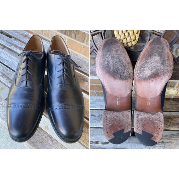 9.5 D Peal & Co Brooks Brothers Leather Oxford Dress Shoes Made in England main image 6